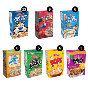 Kellogg's, Breakfast Cereal, Single-Serve Boxes, Variety Pack (48 Count)
