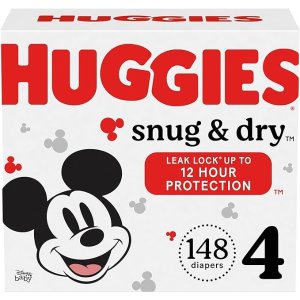 HuggiesSnug & Dry 尿不湿 4号, 148 片