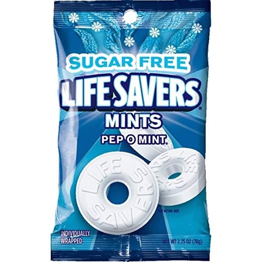 Pep O Mint Sugar Free Candy Bag, 2.75 Ounce (Pack of 12)