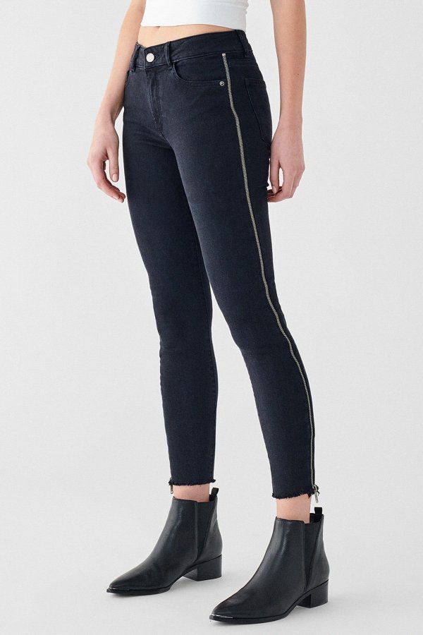 Florence Cropped Mid Rise Jeans
