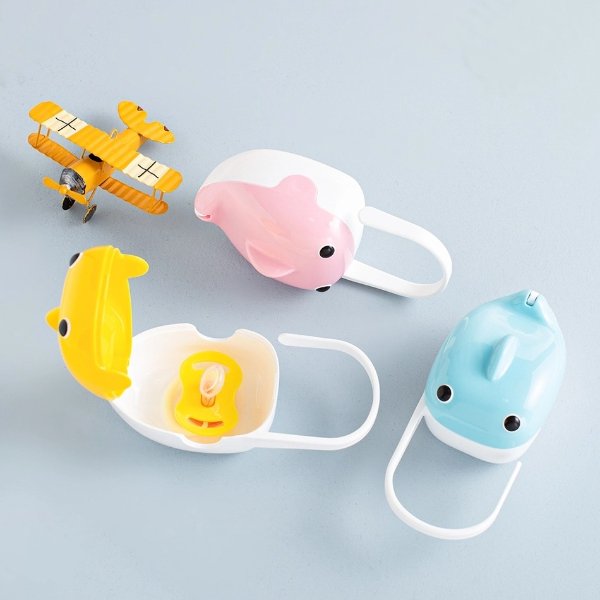Baby Plastic Pacifier Box Portable Cute Nipple Travel Storage Case Nipple Holder Container
