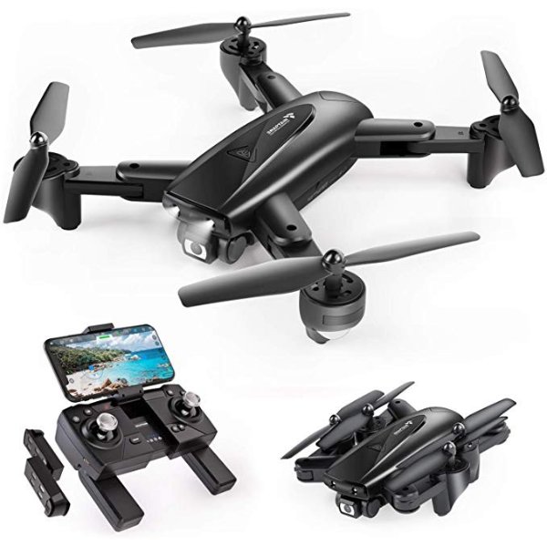 SP500 Foldable GPS FPV Drone with 1080P HD Camera Live Video for Beginners, RC Quadcopter with GPS Return Home, Follow Me, Gesture Control, Circle Fly, Auto Hover & 5G WiFi Transmission