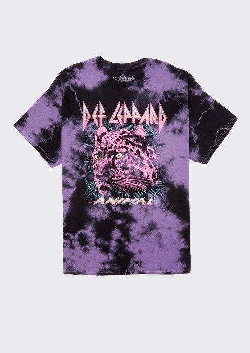 Plus Mineral Wash Def Leppard Graphic Tee