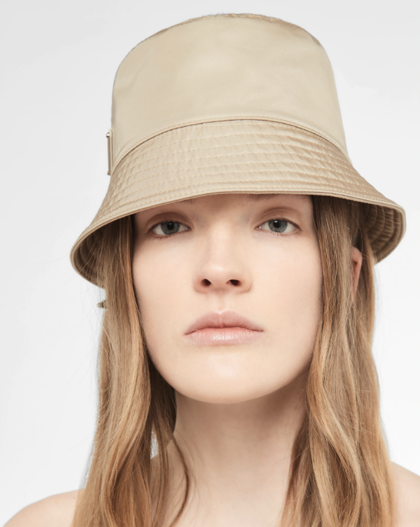 Desert Beige Re-nylon Bucket Hat | PRADA
