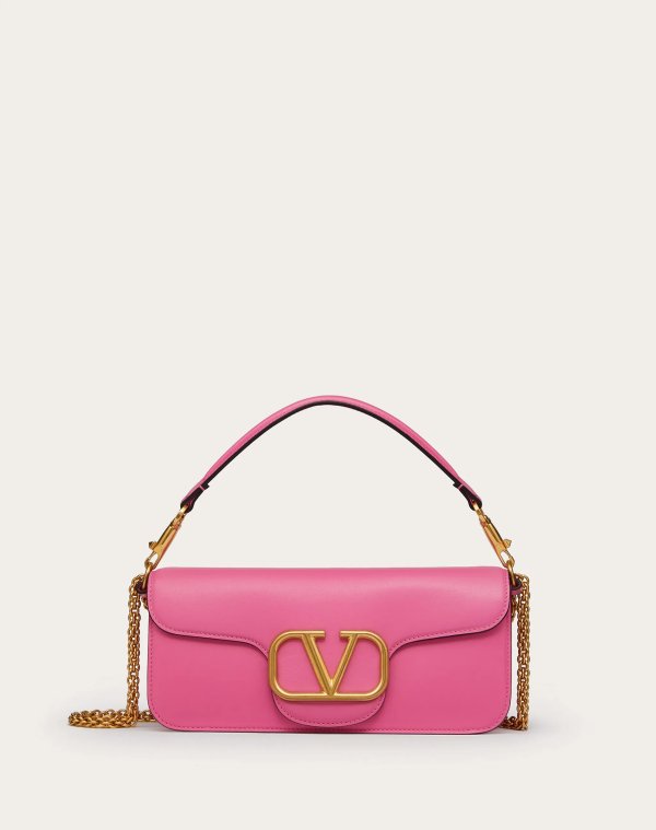 VLOGO SIGNATURE CALFSKIN SHOULDER BAG for Woman | Valentino Online Boutique