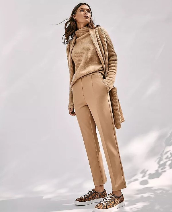 The Petite Easy Ankle Pant | Ann Taylor