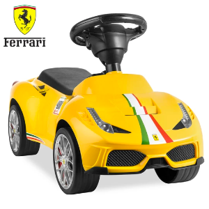 Last Day: Kids Ferrari 458 Foot-to-Floor Sports Ride-On Push Car Scooter w/ Horn