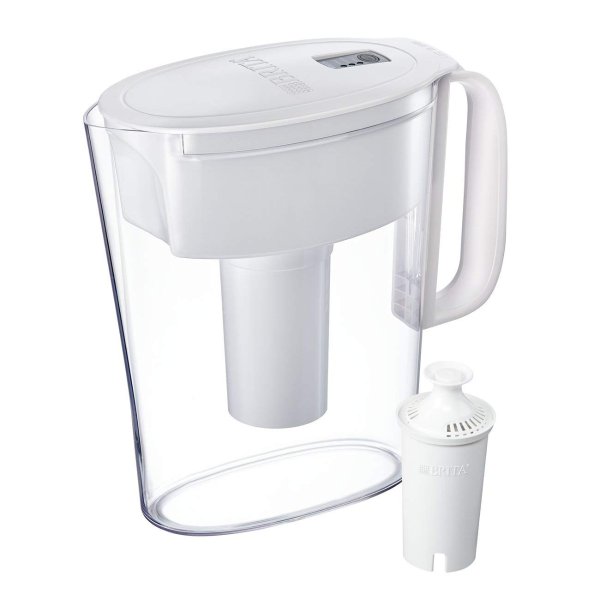 Brita Standard Metro Water Filter Pitcher, Small 5 Cup 1 Count, White