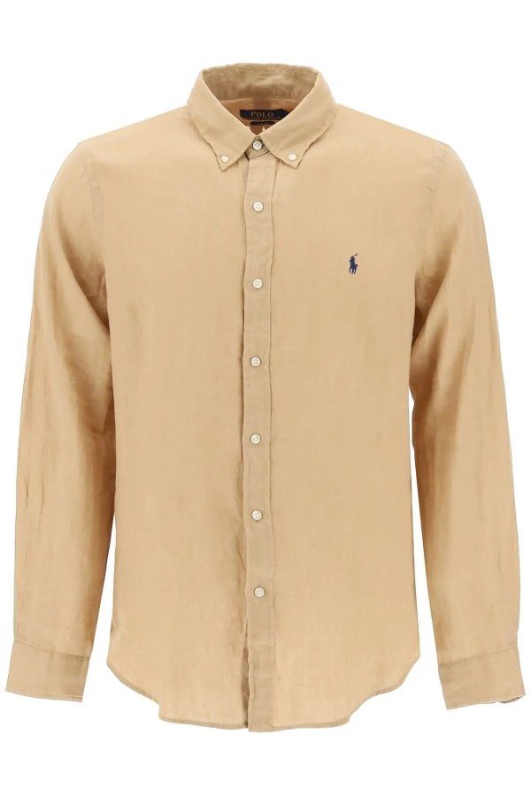 linen button-down shirt
