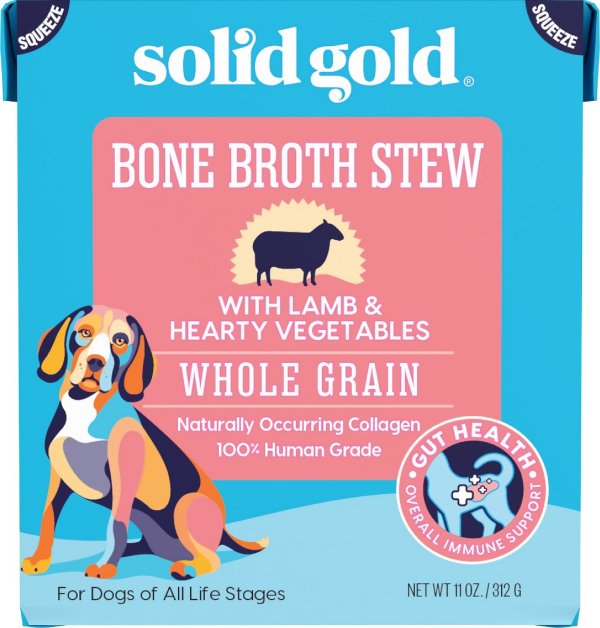 Bone Broth Stew with Lamb & Hearty Vegetables Whole Grain Dog Food Topper, 11-oz box - Chewy.com