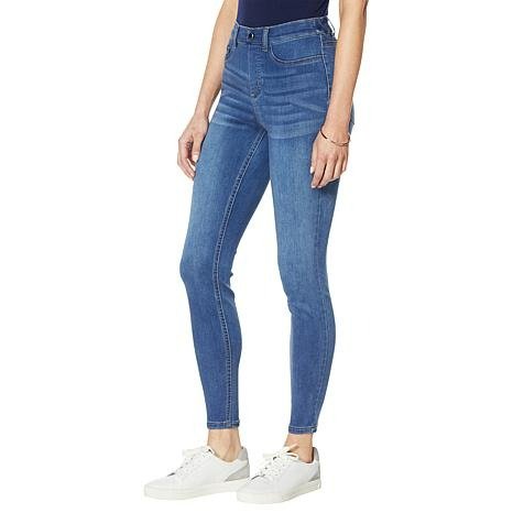 "As Is" G by Giuliana G-Soft Faux Fly Denim Jegging - 20003456 | HSN
