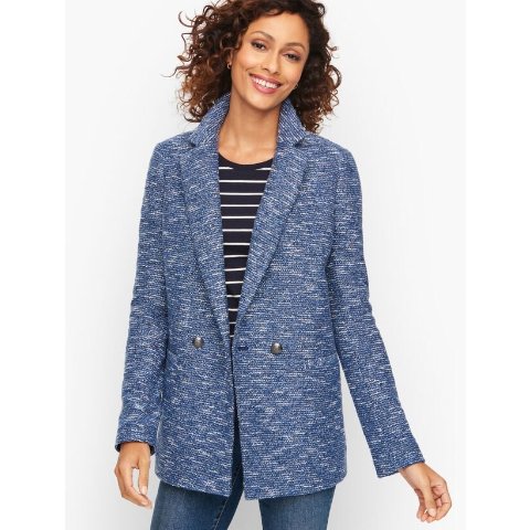 Tweed Double Breasted Blazer