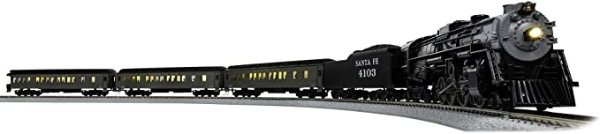 Santa Fe Cajon Flyer 2-8-4 Set with Bluetooth Capability, HO Gauge Model Train Set with Remote