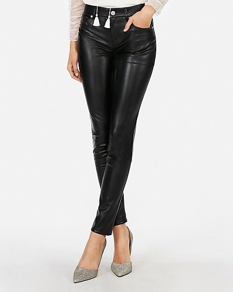 High Waisted (minus The) Leather Ankle Leggings
