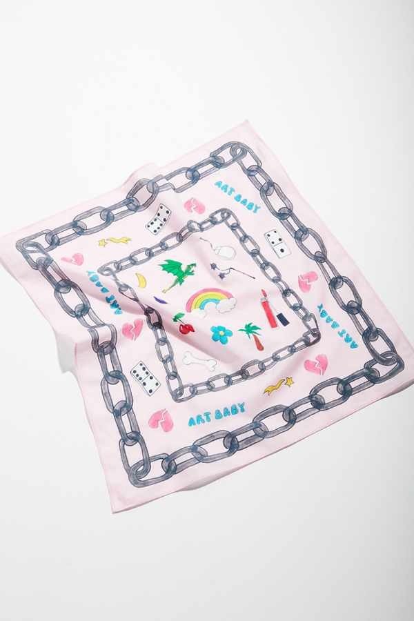 Art Baby Girl Square Scarf