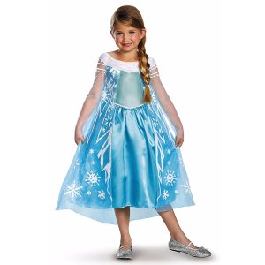 Disney Frozen Elsa Deluxe Costume, 10-12 @ Amazon