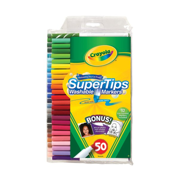Super Tips Washable Markers Ages 3+ - 50 Count