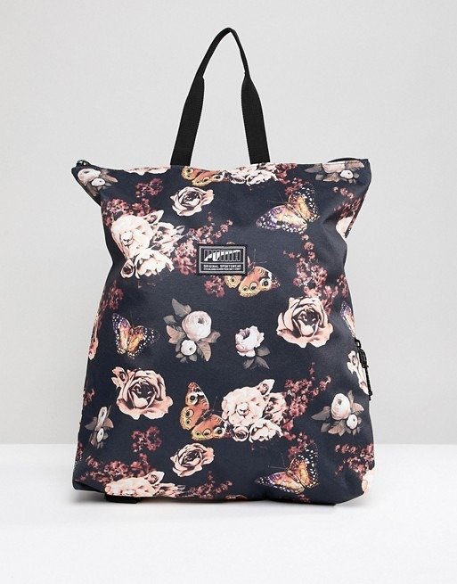 Puma Floral Backpack at asos.com