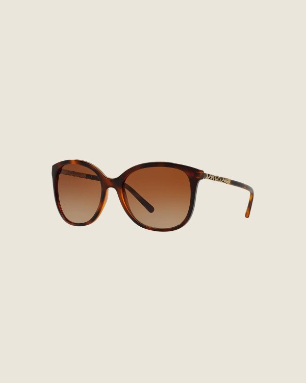 0BE4237 Tortoiseshell-Look Square Sunglasses