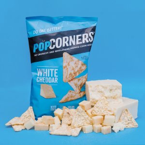 Popcorners Snack Pack Gluten Free Chips, White Cheddar, 1 Oz (Pack of 20)