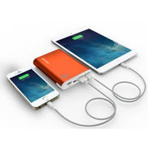 Jackery® Giant+ Premium Portable Charger Aluminum 12000mAh Power Pack and External Battery Bank with Dual USB Port