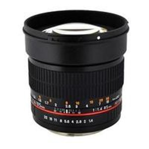 Rokinon 85mm F/1.4 Aspherical Lens for DSLR Cameras (Canon, Nikon, Sony Alpha, Micro 4/3, Pentax & Samsung NX)
