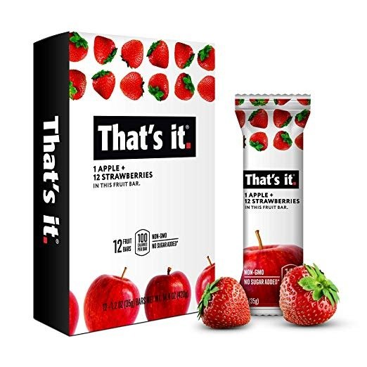 Apple + Strawberry 100% Natural Real Fruit Bar