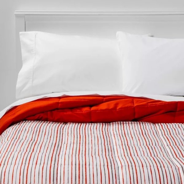 Microfiber Stripe Reversible Comforter - Room Essentials™