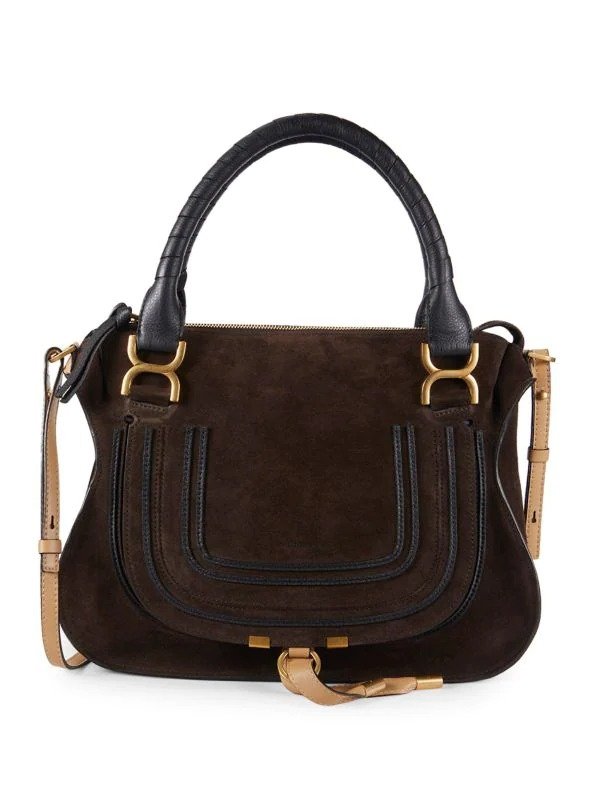 Marcie Calf Leather Top Handle Bag