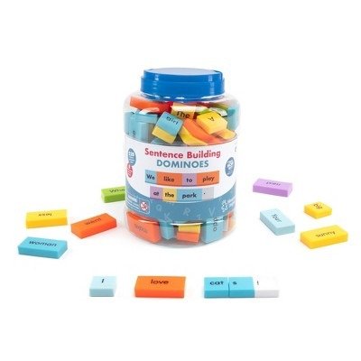 Sentence Building Dominoes Set of 114 Double-Sided Dominoes - Educational Insights
