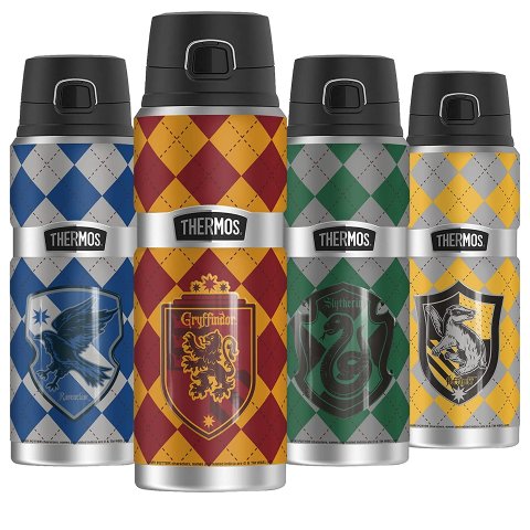 Zak! Designs Zak Designs 27oz Harry Potter 18/8 Single Wall Stainless Steel  Water Bottle with Flip-up Straw and Locking Spout Cover, Durable