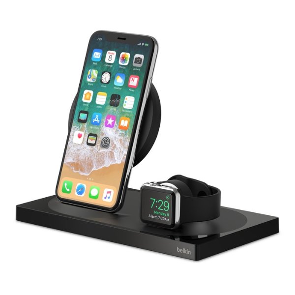 BoostUp Wireless Charging Dock: Wireless Charging Pad + Apple Watch Dock (Certified Refurbished)