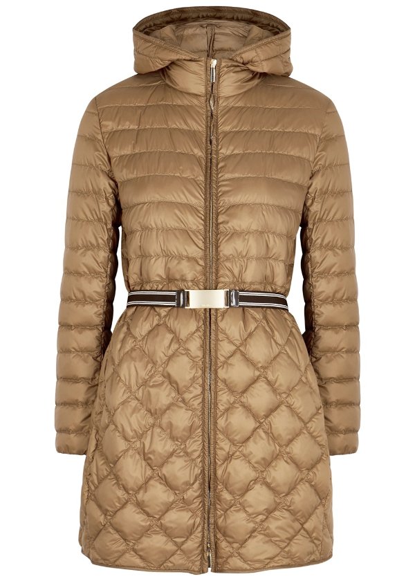 THE CUBE Etrevi camel quilted shell jacket