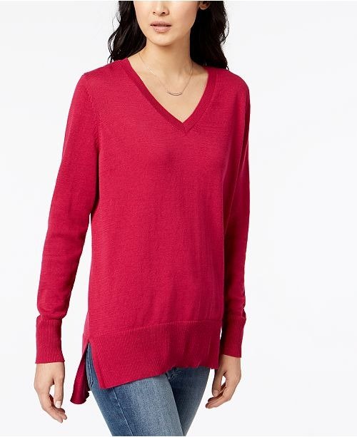 V-Neck Tunic Sweater, Created for Macy's