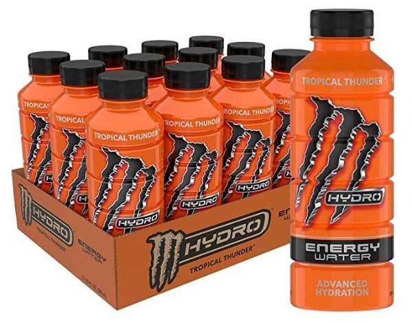 Monster Hydro 菠萝+橙味能量水20oz 12罐