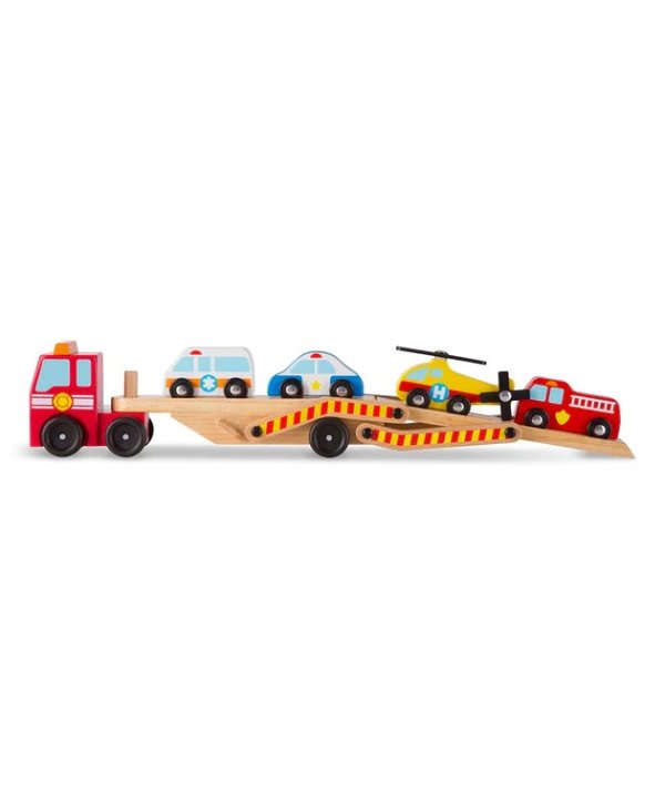 Emergency Vehicle Carrier Toy Set