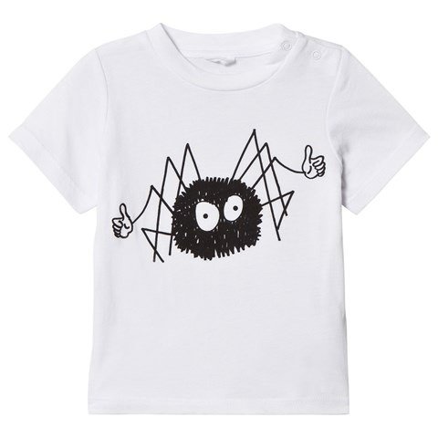 White Chuckle Spider T-Shirt | AlexandAlexa