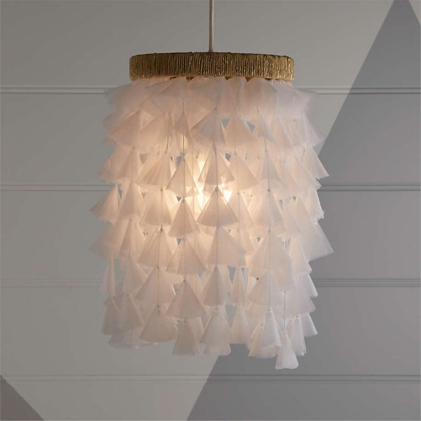 Dreamy Fabric Chandelier + Reviews | Crate and Barrel