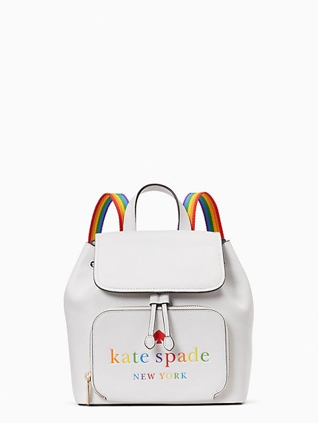 darcy flap rainbow backpack