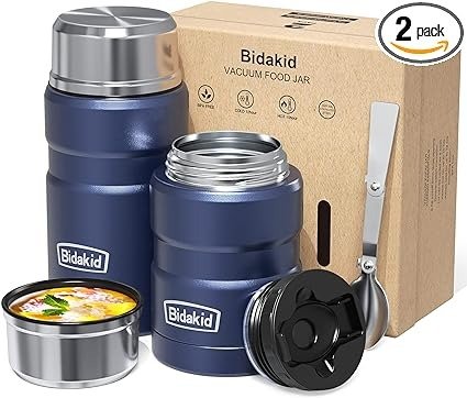 Thermos Stainless King Vacuum-insulated Food Jar, 24 oz, Midnight