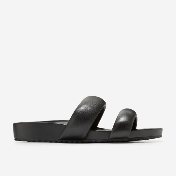 Women's Mojave Double Band Slide Sandal in Black | Cole Haan