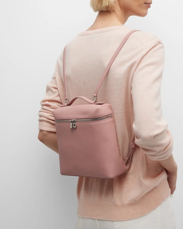 Loro Piana Extra Pocket leather backpack