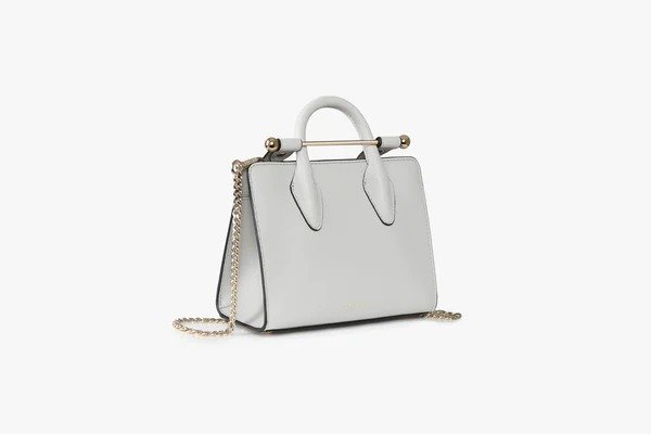 The Strathberry Nano Tote - Pearl Grey