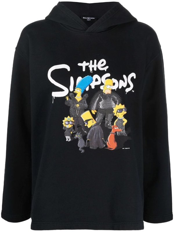 x The Simpsons graphic-print hoodie