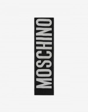 Scarf with maxi logo - Scarves & Foulard - Accessories - Women - Moschino | Moschino Shop Online