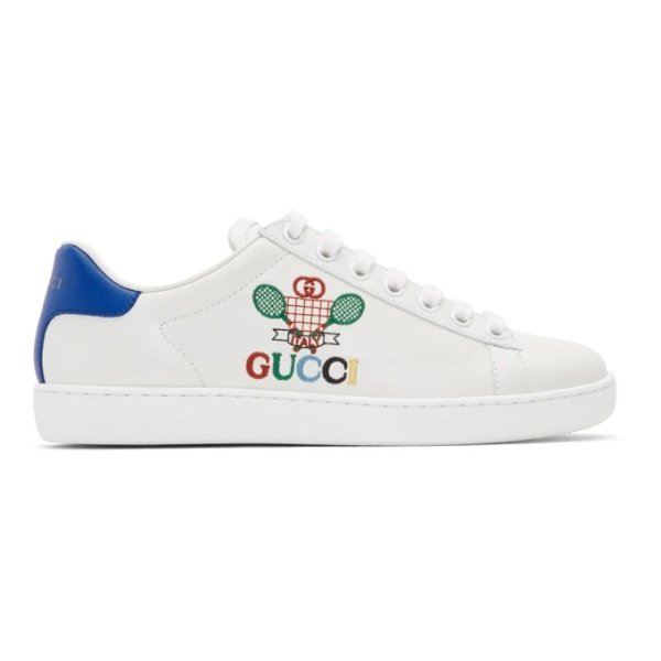 Gucci - White Tennis Ace Sneakers