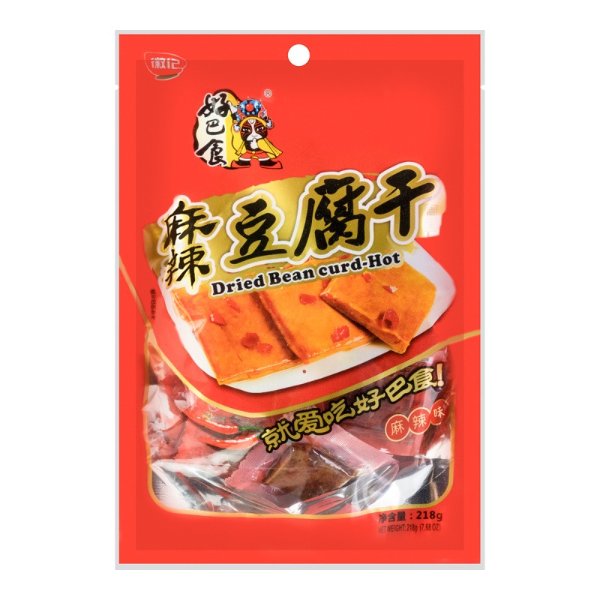徽记 好巴食 豆腐干 麻辣口味 218g 