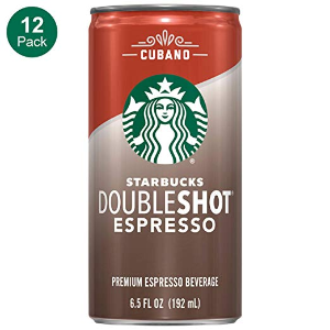 Ending Soon: Starbucks Doubleshot, Espresso + Cream, 6.5 Fluid Ounce, Pack of 12