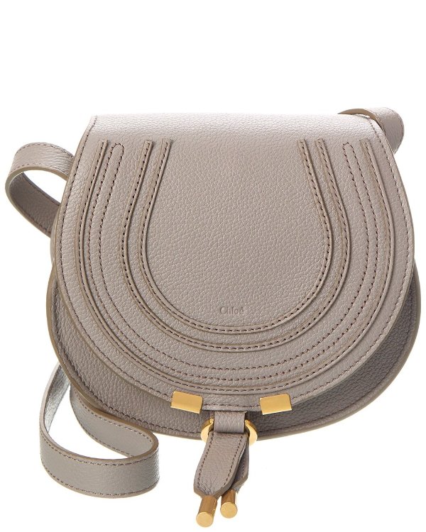 Marcie Small Leather Saddle Bag
