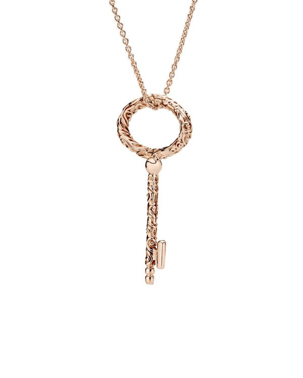 Rose Regal Key Necklace